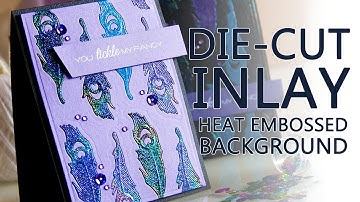 Die-Cut Inlaid Feather Background