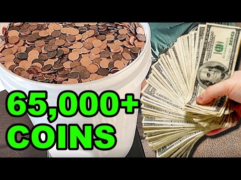 Cashing In Over 65,000 Coins At The Bank