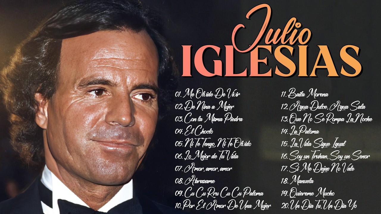 Julio Iglesias 20 Super Grandes Éxitos ~ Julio Iglesias Lo Mejor Canciones Baladas