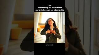 Unmarried women can adopt a child #shorts