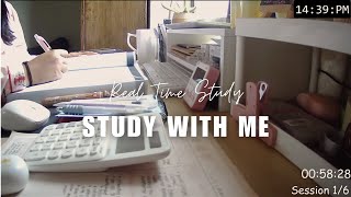 Study with me live | 6010 Pomodoro| calming rain sound| [2024514]