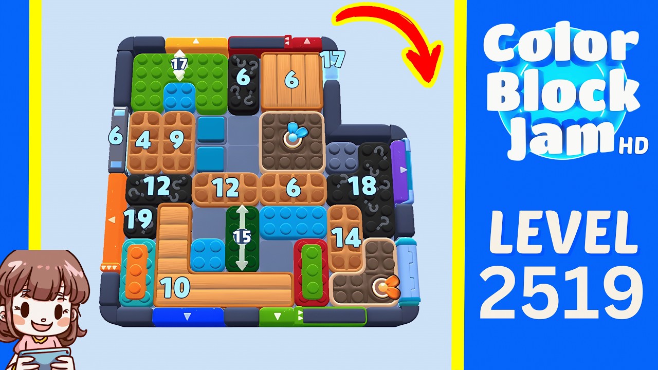 Color Block Jam Level 1608 (2519) Solution Walkthrough - YouTube