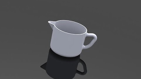 Vẽ cái  ca trong solidworks