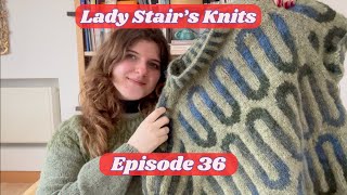 Episode 36: Wave Sweater Progress and Casting on a Striped Janni Sweater