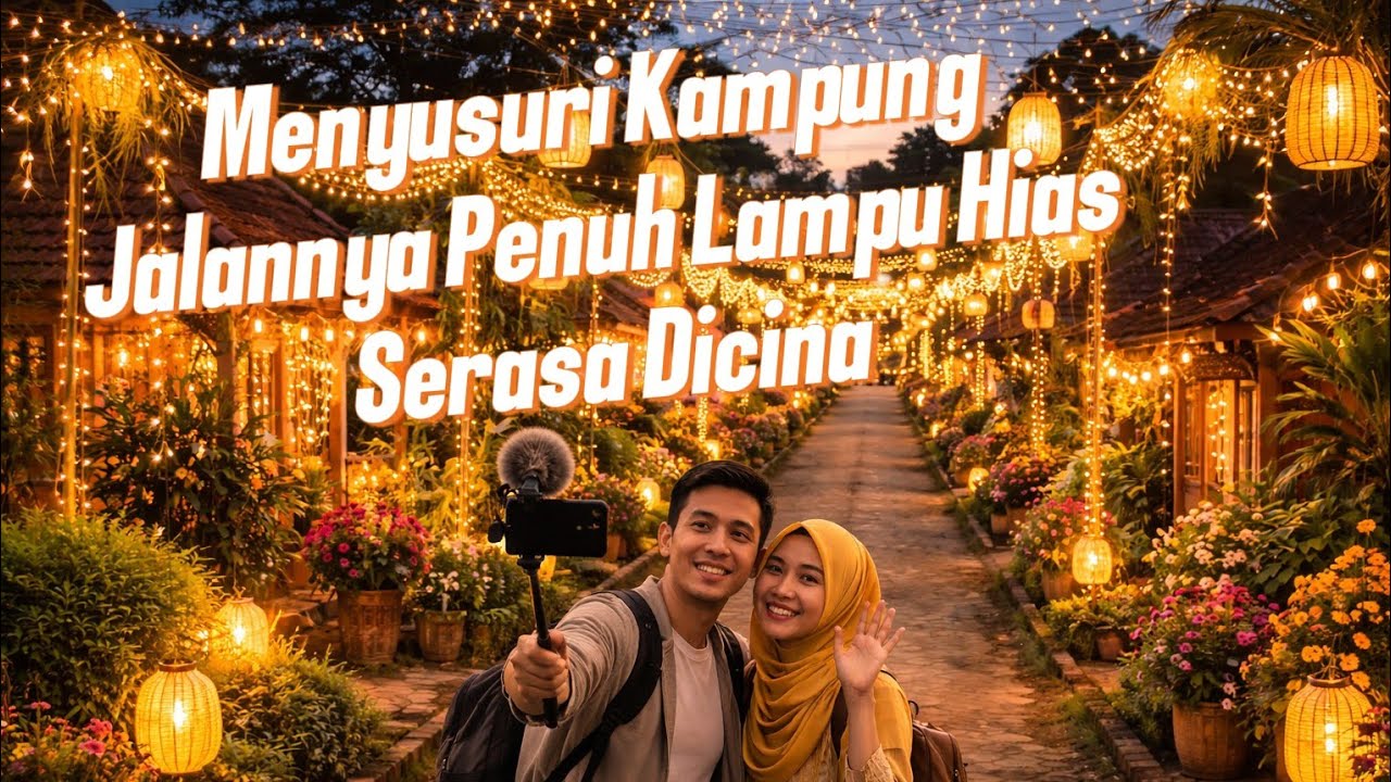 VLOG RAMADHAN KAMPUNG PENUH LAMPU HIAS DIJALAN