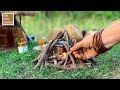 BUCKET GRILL CHICKEN MAKING | Grilled Chicken Recipe With Bucket | The Tiny Foods