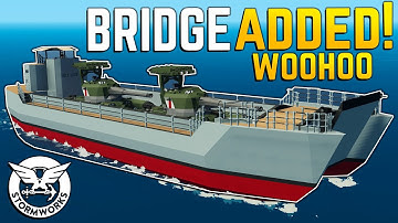 Control Bridge ADDED!  - Twin Tank Landing Craft - Stormworks Search and Destroy
