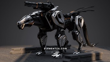 Creating a Battle Drone Concept– Full 3D Modeling Timelapse