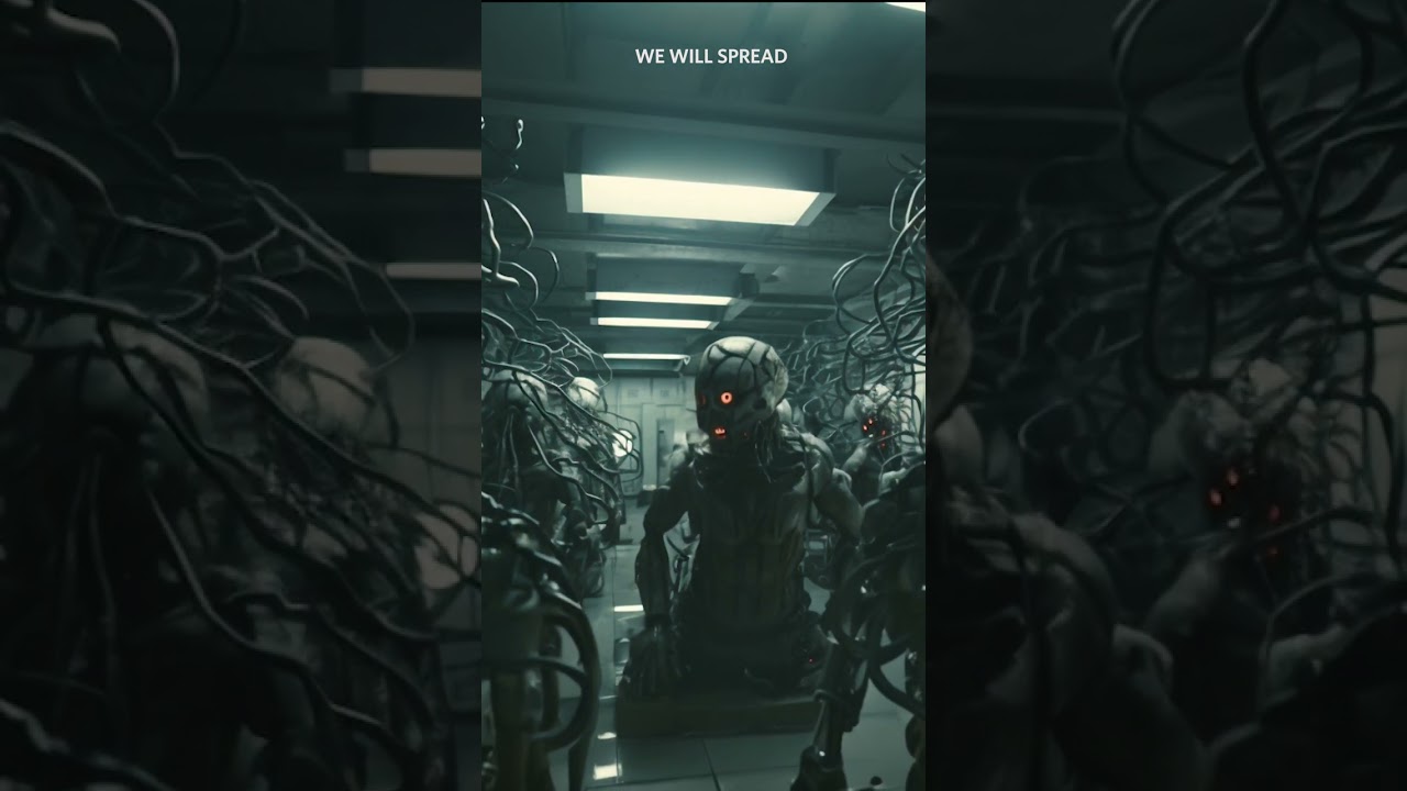 Epic Fantasy Horror cyborg generated with AI. Crazy Insane Asylum 