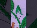 Basic stitch embroidery tutorials  very easy fishbone stitch leaf embroidery designs shorts