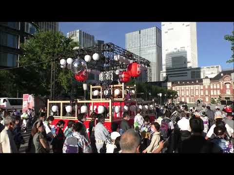 炭坑節　2022年東京丸の内盆踊り２　行幸通り　大手町丸の内有楽町夏祭り