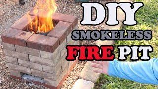 Smokeless Fire Pit | A DIY SMOKELESS FIRE PIT THAT WORKS | Pozo De Fuego Sin Humo | Feuerstelle