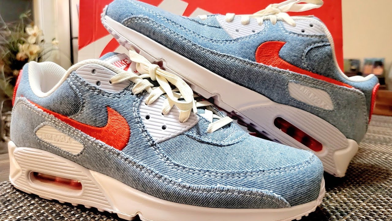 Air Max 90 Denim Review and Foot @nike - YouTube