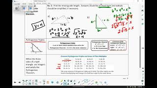 16 1 Pythagorean Theorem & Classifying Triangles