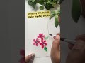 flowers using wet on wet technique#art #watercolor #flowers #flowerpainting