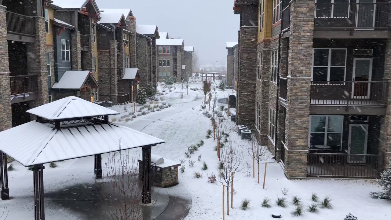 Snow storm in Westminster, Colorado Sunday November 11, 2018 YouTube