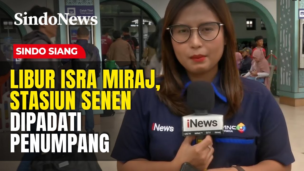 Libur Isra Miraj, Stasiun Senen Dipadati Penumpang | Sindo Siang | 16/01