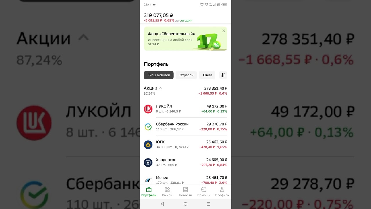 Миллион на инвестициях 🍋 сберинвестор ✅