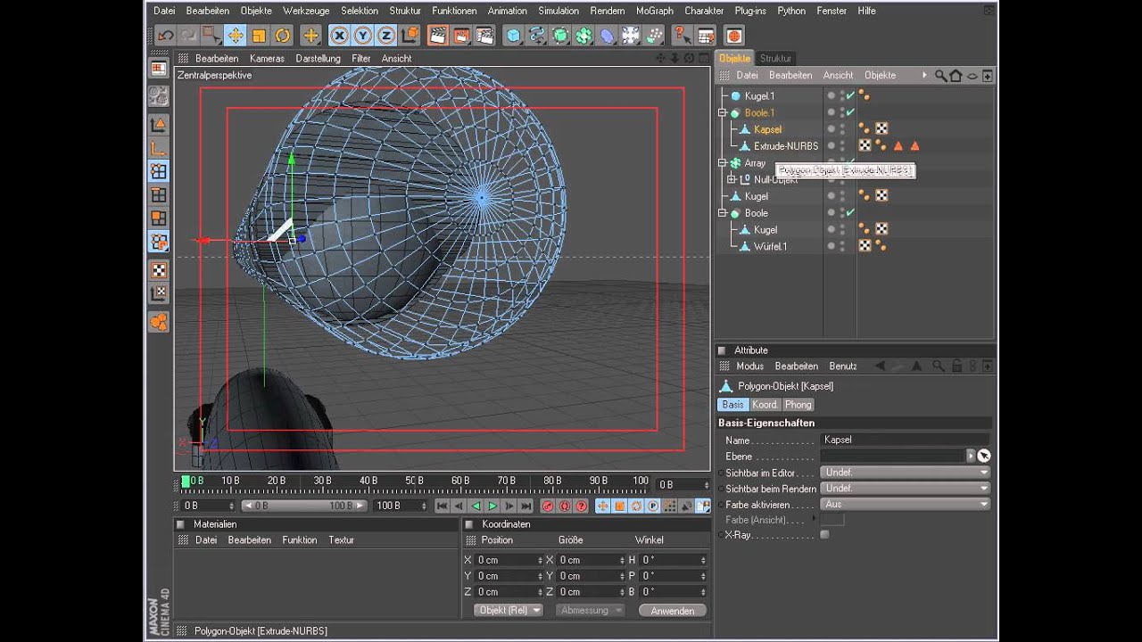 Cinema 4d Tutorial - Objekte Menu, Boole - YouTube