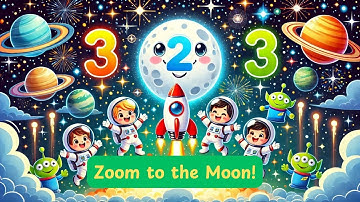 Zoom to the Moon | Fun Kids Space Song to Learn Numbers & Explore the Galaxy!