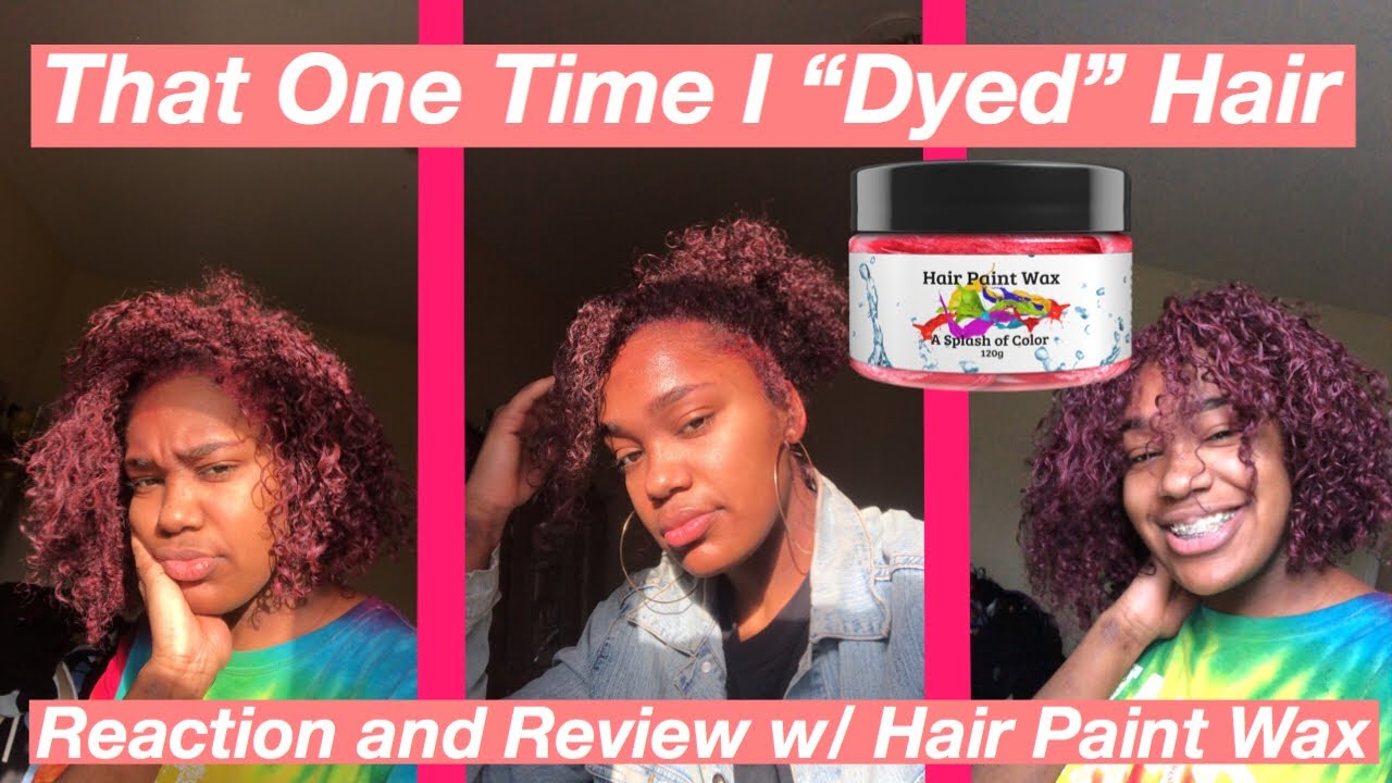 That One Time I "Dyed" My Hair RED?! Hair Paint Wax Reaction and Review