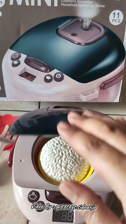 Unboxing Mainan Rice Cooker Magic Com Buat Si  Kecil
