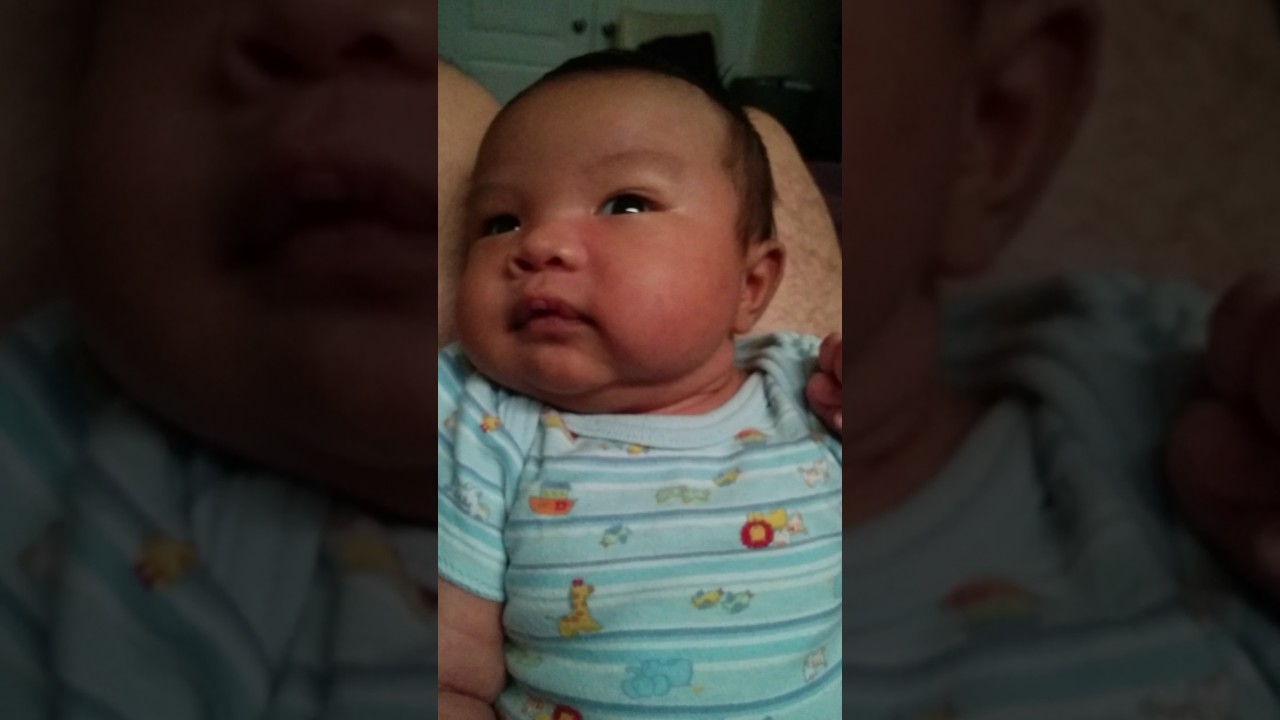 Baby Aiden at 1 month old_Sept 19 2016 - YouTube