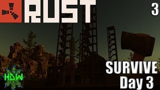 Rust - Survive Day 3 - Gather Resources