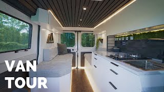 VAN TOUR | MODERN STEALTH CAMPER | DIY Budget Friendly Promaster Tiny Home for Full Time Vanlife!