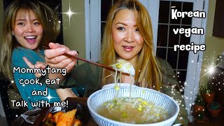 [Cooking Mukbang ] Vegan Soybean Sprout Soup Recipes (콩나물국) 🥰