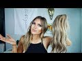 HOW TO PUT IN HALO HAIR EXTENSIONS | Paige Danielle