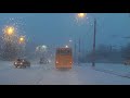 Полтава, поездка в метель | Poltava snowing drive (Timelapse)