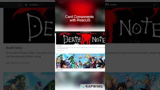 Card Components with ReactJS #reactjs