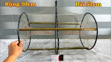 Lờ Cá Lóc Cải Tiến Vành Nhựa Đen Siêu Bền