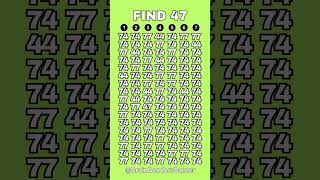 See if your eyes are sharp enough #findthenumber #brainteaser #challenge