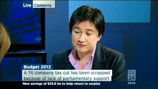 Penny Wongs interview on the 2012-13 budget