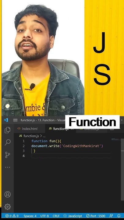 Function Define in Javascript - YouTube