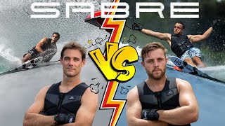 What is Possible on the Sabre... Youre about to find out
All good things start with a casual bet... the words Rob Hazelwood uttered to Thibaut Dailland were, you think we could run 39off/10.75m on this ski? From that moment, we knew a competition was on!
At $1150, the Sabre was designed for mid level skiers who want a little more forgiveness, people who are still capable of slaying some shortline, but want a slightly easier (and more economic) ride than the Works 02! Well it seems we slightly overdelivered and made a ski that can seriously RIP!
Enjoy the show of two incredibly talented skiers flighting out for straight up bragging rights!
For more info on the Sabre, check out:
https://www.hosports.com/products/waterskis-sabre?variant=49468186722586 What is Possible on the Sabre... Youre about to find out