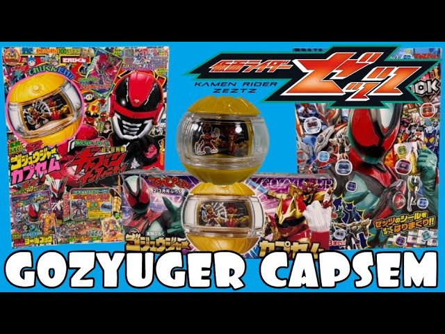 ゴージータパック Gozyuger Capsem Review - Kamen Rider Zeztz - Terebikun Magazine