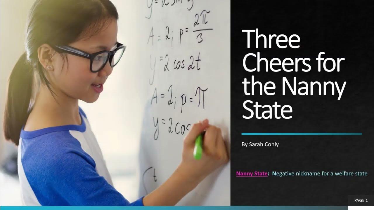 Three Cheers for the Nanny State by Sarah Conly YouTube