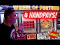 ✦5 HANDPAY JACKPOTS✦! $100 Wheel Of Fortune HANDPAY JACKPOT 😱 High Limit Slots JACKPOTS In Las Vegas