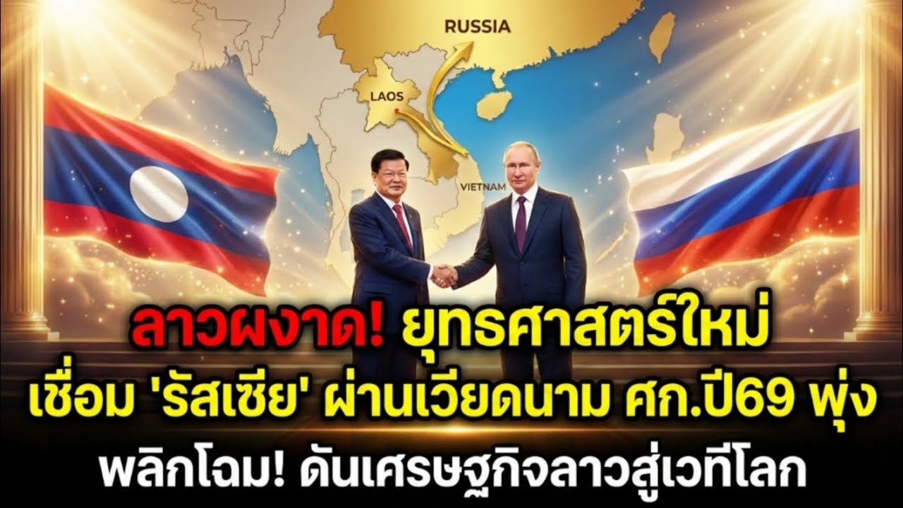 🇱🇦ลาวผงาด! พลิกโฉมยุทธศาสตร์ใหม่ เชื่อม "รัสเซีย" ผ่านทางออกทะเลเวียดนาม ดันเศรษฐกิจปี 69 พุ่ง