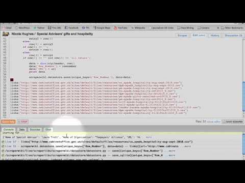 Save the Data - Using the ScraperWiki datastore