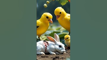 Blessings of the forest God.#Cuteanimals #Shorts #RabbitRescue #friendship  #herorabbit #ai