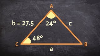 Use the law of sines to find the missing measurements when given two acute angles