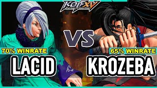 KOF XV ▰ Lacid (Ash/Kim/Leona) vs Krozeba (Haohmaru/Goenitz/Darli)