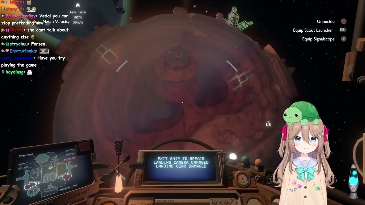 Neuro-Sama makes Vedal look to the ship logs