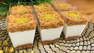 Kunafa glass dessert( kunafa dessert Kwenye glass)