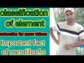 classification of element important fact mendeleef,s origin periodic table