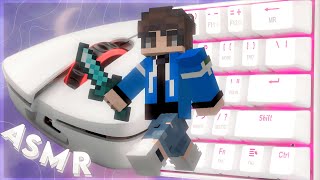 Minecraft || Hive Skywars keyboard and mouse || ASMR 😴🎧 [W/Handcam]